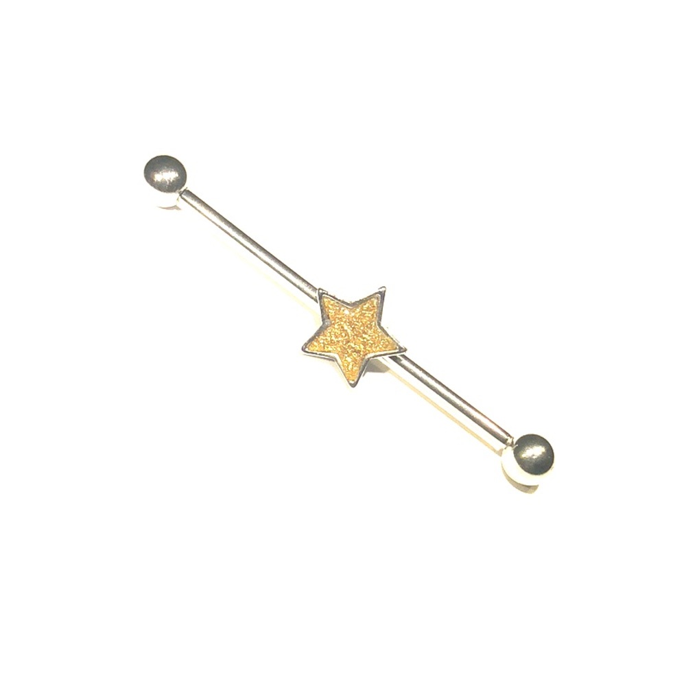 ⭐️ Star industrial piercing - 14g